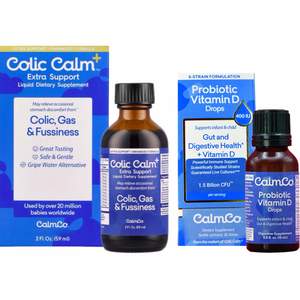Newborn Baby Premixed Drops: Colic Calm Plus & Infant Probiotic with Vitamin D Bundle