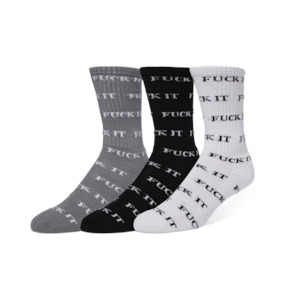 Products: HUF - FUCK IT 3 PACK SOCK - MULTI (AU)