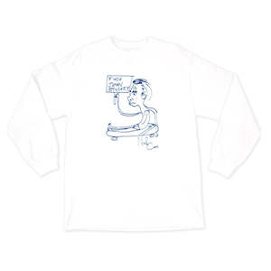 Apparel: WKND - Fuck Johan Ls Tee - Wht L