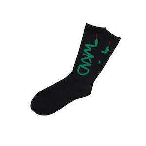 Apparel: WKND - Snake Sock Black