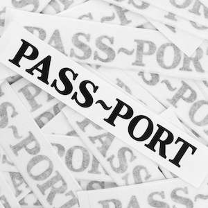 PASSPORT - STICKERS - BLACK