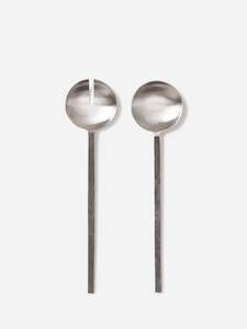 General: Forge Salad Servers - Burnished