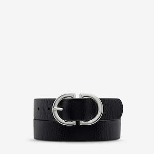 Accessories: In Reverse Belt - Black/Silver