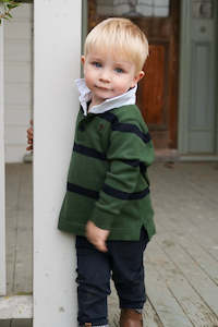 Jubee Co: The Bodhi Knit - Green/Navy