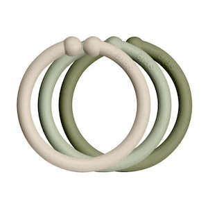 Bibs: Loops 12 Pack -  Vanilla/Sage/Olive