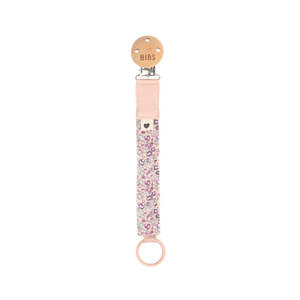 Bibs: Liberty Pacifier Clip - Eloise/Blush