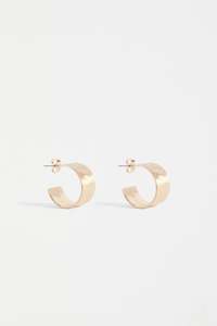 Jewellery: GILD HOOP EARRING - Gold
