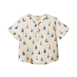 Caravan Shirt Muslin - Regatta  Print
