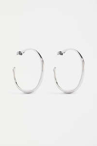 Niska Hoop Earring - Silver