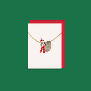 Cards: Christmas Sloth - Card