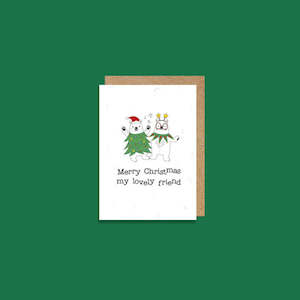 Merry Christmas lovely friend - Card