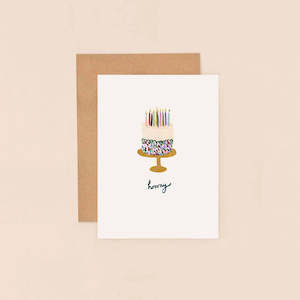 Hooray Cake - Card
