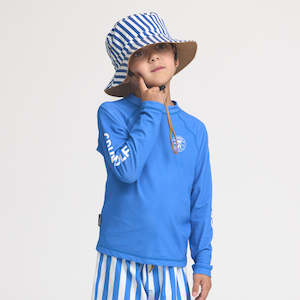 Boys: Long Sleeve Rash Vest - Deep Sea Blue
