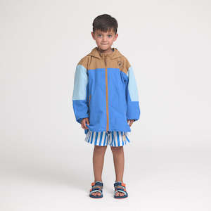 Boys: Packable Jacket - Ocean Colour Block