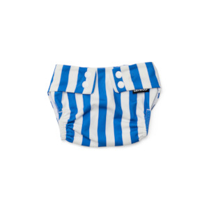 Boys: Reusable Swim Nappy- Deep Sea Stripe