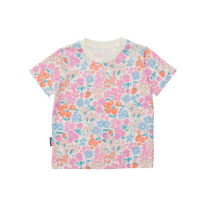 Girls: Sun Smart T Shirt - Berry Garden