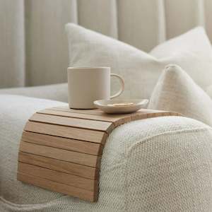 Ned Collections: Arm Chair Side Rest - Natural oak