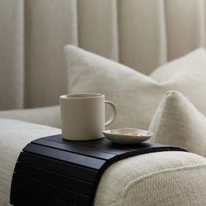 Ned Collections: Arm Chair Side Rest - Black oak