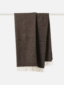 Throws: Wool Throw - Cocoa