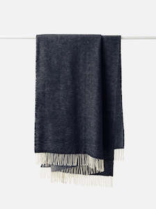 Throws: Wool Throw - Navy