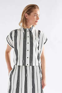Reza Shirt- Fez Print Stripe