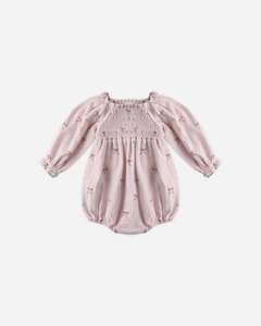 All Baby Child: Eden romper - Lilac bows