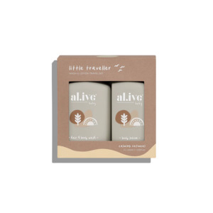Al Ive: Little Traveller - Wash & Lotion Travel Set Calming oatmeal