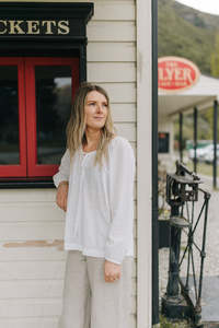 All Tops: Milly top - white cotton (PRE ORDER)