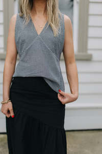 All Tops: Claudia top - black/white gingham