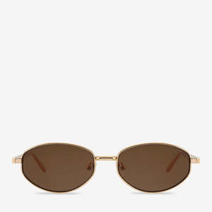 Status Anxiety: Enigma Sunglasses - Gold