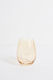 Ripple Light Amber Stemless Glass