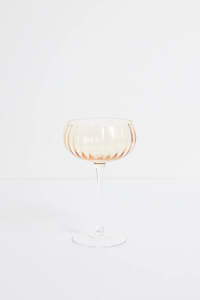 All: Ripple Light Amber Cocktail Glass