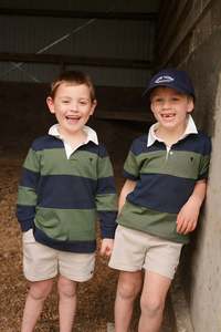 Bruce Rugby Tee - Green/Navy