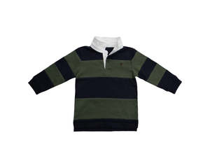 Jubee Co: Angus Rugby Jersey - Green/Navy
