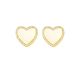 From The Heart Studs - Gold