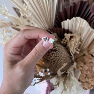 Silver Linings Collective: From The Heart Studs - Silver