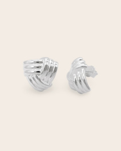 Whistle Pop: Starkeeper Wool Crest Studs Stirling Silver
