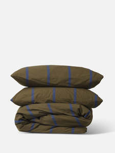 For Your Home: Duo Duvet Cover - Ivy/Aegean