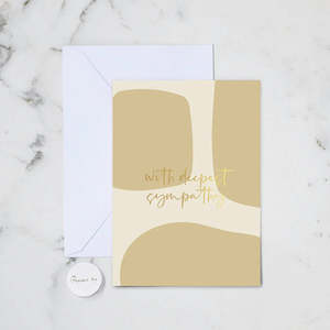 Cards: DEEPEST SYMPATHY GREETING CARD