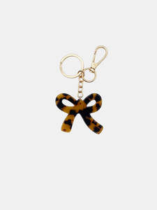 Bow Beauty Key Chain - Light Tort