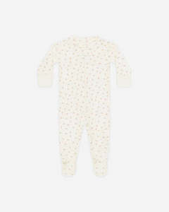 Zip Longsleeve Sleeper Footie || Fleur