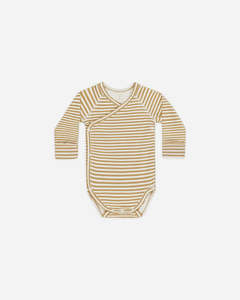 All Baby Child: Side Snap Bodysuit || Honey Stripe