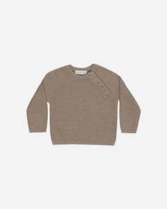 All Baby Child: Bailey Knit Sweater || Heathered Mocha