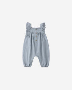 Quincy Mae: Nova Romper Lightweight Denim