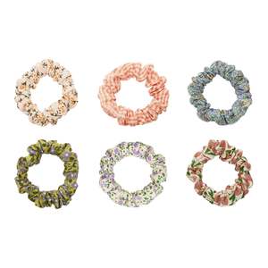 Accessories: Spring floral scrunchies