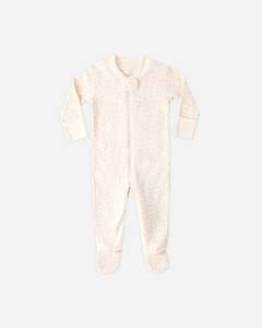 All: Zip Longsleeve Sleeper Footie - Ditsy