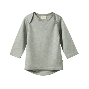 Merino Essential tee - Grey marl