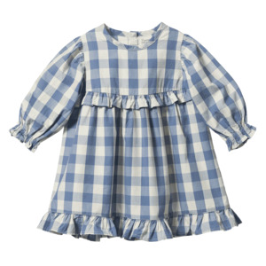 Nature Baby: Nora dress - Bluebelle check