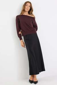 Coats: Incentive Chocolate Boatneck Jumper