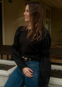 All Tops: Victoria top black